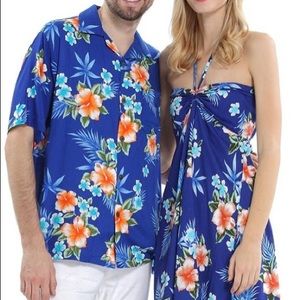 Hawaii Hangover Matching Couples Blue Hawaiian!